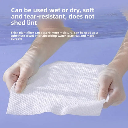 Face Towel Disposable Pure Cotton Thick Facial Towels Disposable Compressed Wipes Soft Cleansing Wipes Travel Makeup Paper Home