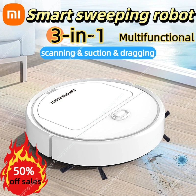 Xiaomi Fully Automatic Robot 3-in-1 Efficient Cleaning Scanning Suction Dragging Integrated Cleaning Machine Vacuum Cleaner Home