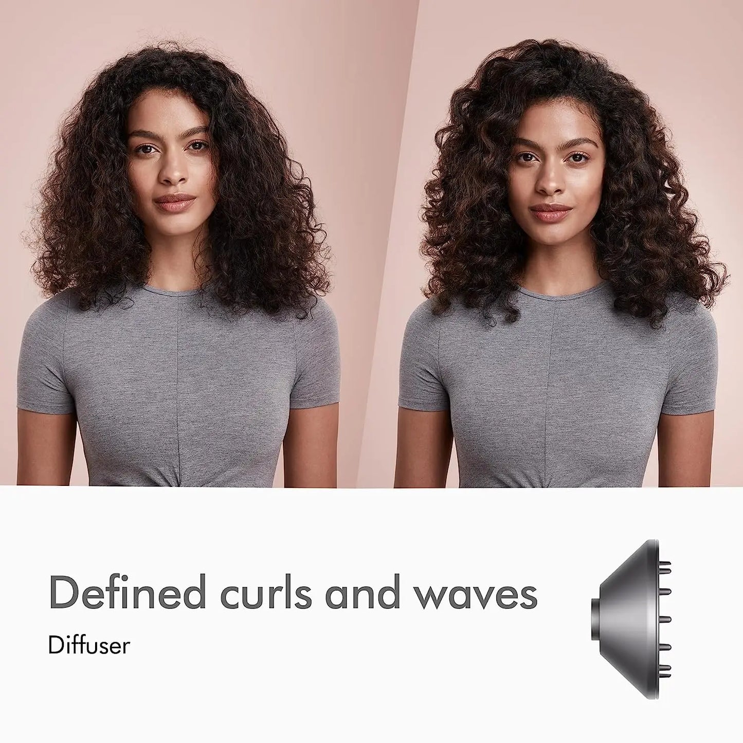 5 in 1 Professional Hair Dryer, with Hot and Cold Air Functionality - Lightweight and Thermostatic Styling Tool for Smooth Hair