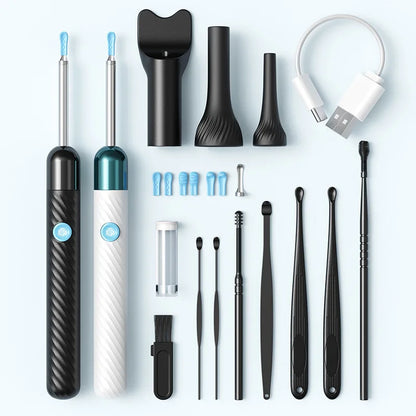 Wireless Ear Wax Removal With Camera Rechargeable Ear Cleaner 8 Megapixels Check Camera with Ear Spoon Set Canal Clean