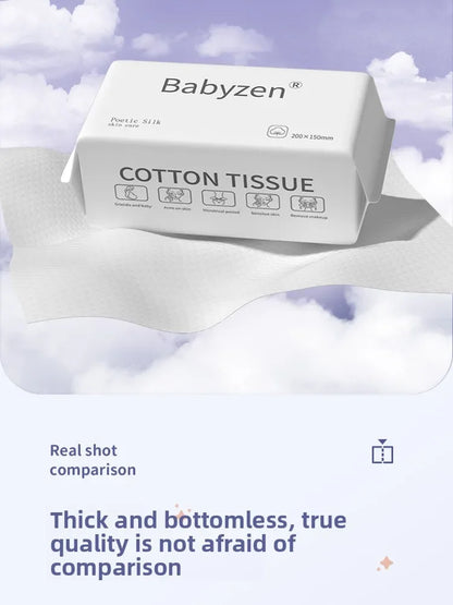 Face Towel Disposable Pure Cotton Thick Facial Towels Disposable Compressed Wipes Soft Cleansing Wipes Travel Makeup Paper Home